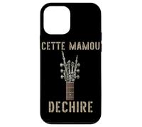 Cette Mamou Dechire Guitare Squelette Gothique Rocker Coque pour iPhone 12 Mini
