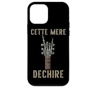 Cette Mère Dechire Squelette Gothic Rocker Guitare Musique Coque pour iPhone 12 Mini