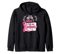 Cette Nana Est Une Battante Octobre Sensibilisation Cancer Sweat à Capuche