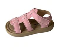 Cette paire de sandales romaines pour filles et enfants a été un best-seller tout au long des quatre saisons de cette année. La tige de la chaussure est en matériau rose et est conçue avec de multiple