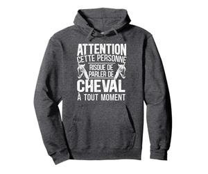 Cette Personne Risque De Parler De Cheval Cadeau Équitation Sweat à Capuche