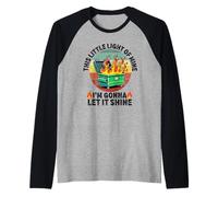 Cette Petite lumière de Moi brûle dans Une Benne à ordures Funny Office Work Manche Raglan