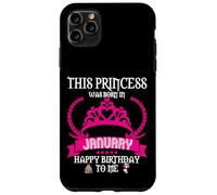Cette Princesse est née en Janvier Funny Jan Birthday Queen Coque pour iPhone 11 Pro Max