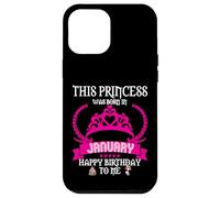 Cette Princesse est née en Janvier Funny Jan Birthday Queen Coque pour iPhone 12 Pro Max