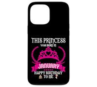 Cette Princesse est née en Janvier Funny Jan Birthday Queen Coque pour iPhone 13 Pro Max