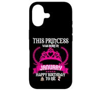 Cette Princesse est née en Janvier Funny Jan Birthday Queen Coque pour iPhone 17