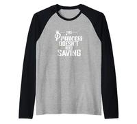Cette Princesse n'a Pas Besoin d'être sauvée Manche Raglan