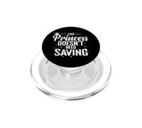 Cette Princesse n'a Pas Besoin d'être sauvée PopSockets PopGrip pour MagSafe