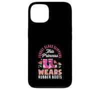 Cette Princesse Porte des Bottes en Caoutchouc Amusantes pour Le Jardinage Coque pour iPhone 13