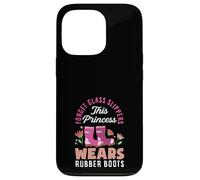 Cette Princesse Porte des Bottes en Caoutchouc Amusantes pour Le Jardinage Coque pour iPhone 13 Pro