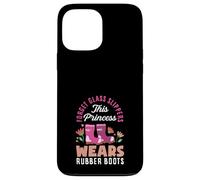 Cette Princesse Porte des Bottes en Caoutchouc Amusantes pour Le Jardinage Coque pour iPhone 13 Pro Max