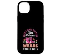 Cette Princesse Porte des Bottes en Caoutchouc Amusantes pour Le Jardinage Coque pour iPhone 14 Plus