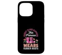 Cette Princesse Porte des Bottes en Caoutchouc Amusantes pour Le Jardinage Coque pour iPhone 14 Pro Max
