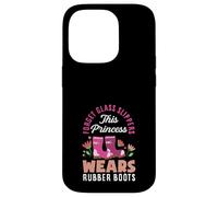 Cette Princesse Porte des Bottes en Caoutchouc Amusantes pour Le Jardinage Coque pour iPhone 14 Pro