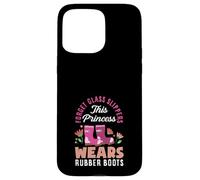 Cette Princesse Porte des Bottes en Caoutchouc Amusantes pour Le Jardinage Coque pour iPhone 15 Pro Max