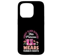Cette Princesse Porte des Bottes en Caoutchouc Amusantes pour Le Jardinage Coque pour iPhone 15 Pro