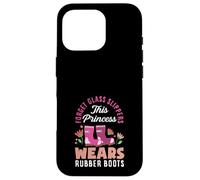 Cette Princesse Porte des Bottes en Caoutchouc Amusantes pour Le Jardinage Coque pour iPhone 16 Pro