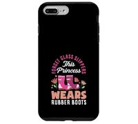 Cette Princesse Porte des Bottes en Caoutchouc Amusantes pour Le Jardinage Coque pour iPhone 7 Plus/8 Plus