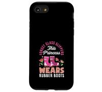 Cette Princesse Porte des Bottes en Caoutchouc Amusantes pour Le Jardinage Coque pour iPhone SE (2020) / 7/8