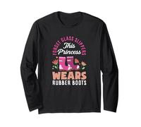 Cette Princesse Porte des Bottes en Caoutchouc Amusantes pour Le Jardinage Manche Longue