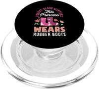Cette Princesse Porte des Bottes en Caoutchouc Amusantes pour Le Jardinage PopSockets PopGrip pour MagSafe