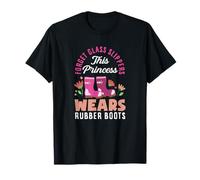 Cette Princesse Porte des Bottes en Caoutchouc Amusantes pour Le Jardinage T-Shirt