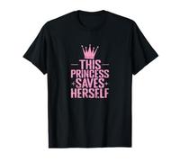 Cette Princesse se Sauve Elle-même T-Shirt Graphique avec Valeur