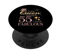Cette Reine Donne Un Look Fabuleux à 55 Ans, Jour de sa 55e Anniversaire PopSockets PopGrip Adhésif