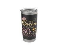 Cette reine donne un look fabuleux à 80 ans, jour de sa 80e anniversaire Gobelet isotherme en acier inoxydable double paroi