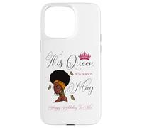 Cette Reine est née en mai, Anniversaire d'une Fille Afro-Noire Coque pour iPhone 15 Pro Max