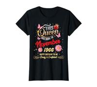 Cette Reine est née en Novembre 1966 (Anniversaire de Naissance de Novembre 1966) T-Shirt