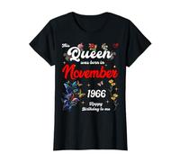 Cette Reine est née en Novembre 1966, Anniversaire de Novembre : Femmes T-Shirt