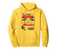 Cette Reine est née en Novembre 1989, Anniversaire de Novembre : Femmes Sweat à Capuche
