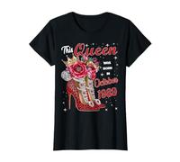 Cette reine est née en octobre 1989 Anniversaire d'octobre Femmes T-Shirt
