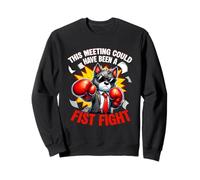 Cette réunion aurait PU être Un Bureau de Boxe de Loup de Poing Sweatshirt