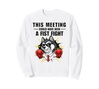 Cette réunion aurait PU être Un Humour de Combat de Poing Sweatshirt