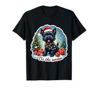 Cette Saison, Un Chien Terrier Russe Noir, Passe Un Joyeux Noël T-Shirt