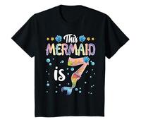 Cette sirène est un cadeau d'anniversaire de 7 ans pour fille, 7e anniversaire T-Shirt