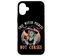 Cette sorcière Perce, Elle ne Jette Pas de Sorts Halloween W Coque pour iPhone 16 Plus
