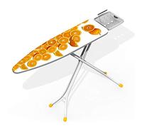 Cette Table à Repasser, avec Housse antidérapante renforcée, est idéale pour Les hôtels et Les particuliers. Pliable et résistante à l'eau, Elle Sert également de Cintre et d'étendage pour l