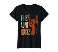 Cette tante fait des cornes de diable pour sa tante T-Shirt