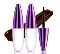 Cette teinture à sourcils pelable est waterproof, résistante à la transpiration et aux bavures, pour des sourcils naturellement fournis. (Lot de 2, marron)