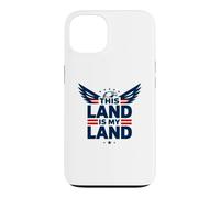 Cette Terre est ma Terre Aigle Patriotique Coque pour iPhone 13