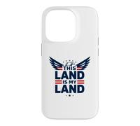Cette Terre est ma Terre Aigle Patriotique Coque pour iPhone 14 Pro