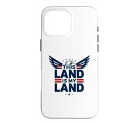 Cette Terre est ma Terre Aigle Patriotique Coque pour iPhone 16 Pro Max