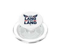 Cette Terre est ma Terre Aigle Patriotique PopSockets PopGrip pour MagSafe