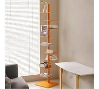 Cette Tour de bibliothèque Verticale en métal à 9 Niveaux, avec sa Structure Invisible et Ses étagères flottantes, est idéale pour la décoration de la Chambre et du Bureau, et constitue Une