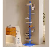 Cette Tour de bibliothèque Verticale en métal à 9 Niveaux, avec sa Structure Invisible et Ses étagères flottantes, est idéale pour la décoration de la Chambre et du Bureau, et constitue Une