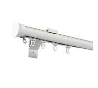 Cette Tringle à Rideaux Robuste, composée d'un Rail Simple ou Double en Aluminium, est livrée avec Un kit Complet et Disponible en Sept Couleurs (Couleur : Blanc, Taille : A-2,2 m (1,1 m x 2
