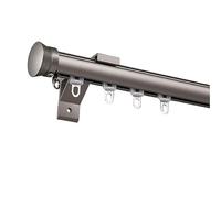 Cette Tringle à Rideaux Robuste, composée d'un Rail Simple ou Double en Aluminium, est livrée avec Un kit Complet et Disponible en Sept Couleurs (Couleur : Gris, Taille : A-1,3 m (1,3 m x 1)